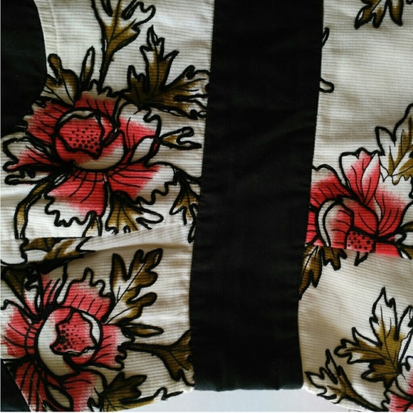 French Connection Floral Mini Dress - Black and Red - Picture 7 of 8